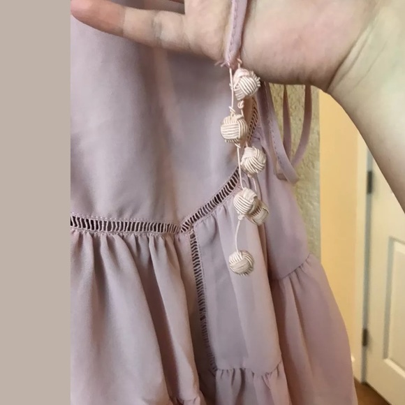 Romeo Juliet Couture Pink Flared Eyelet Blouse - Picture 7 of 8